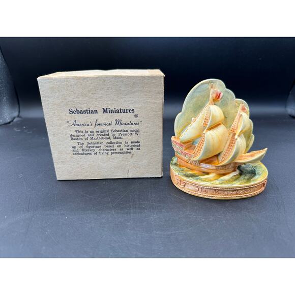 Vintage Sebastian Miniatures “The Mayflower” Figurine - NEW in box - Picture 2 of 10